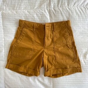 Mustard/ khaki Yellow shorts from Gap